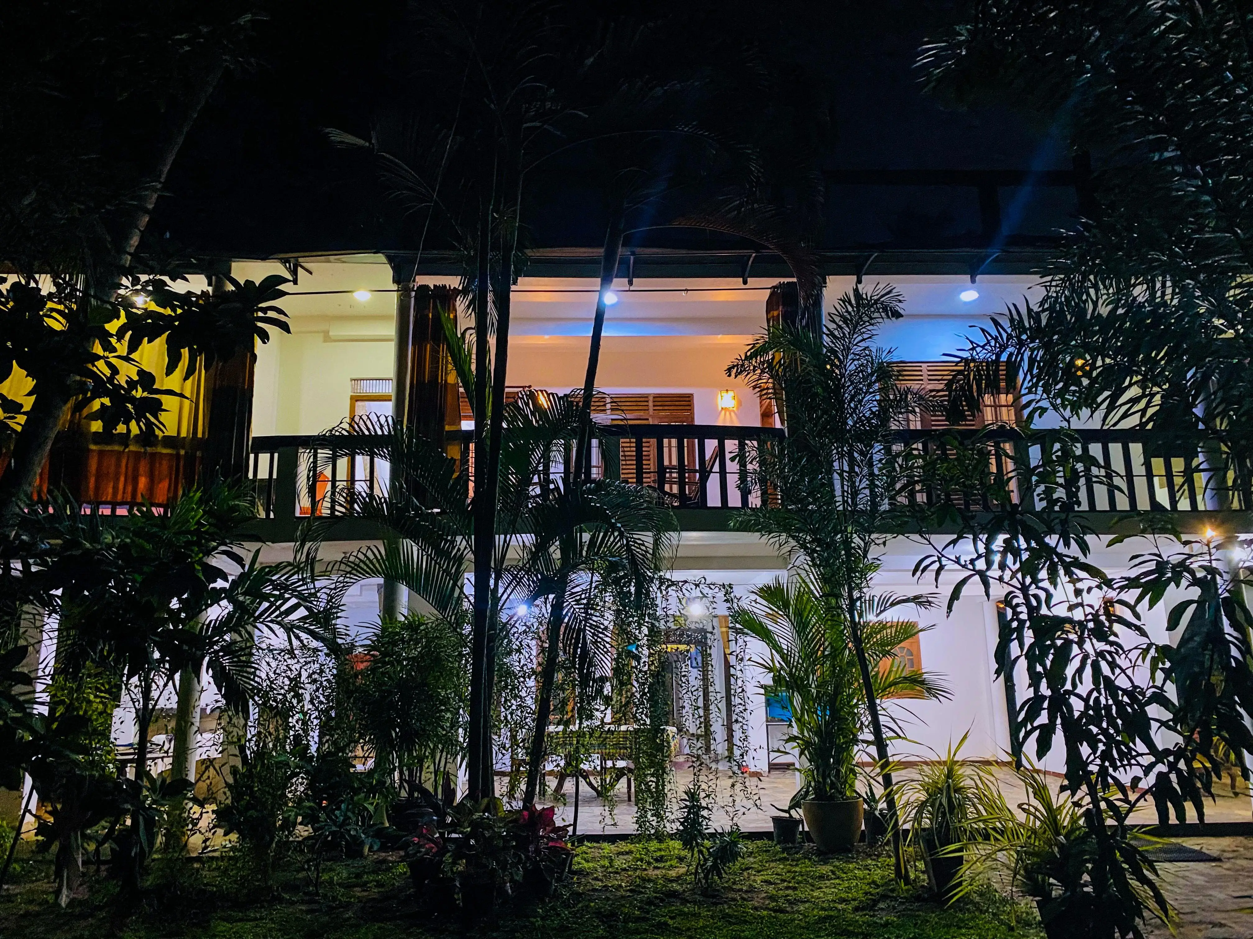 Lake View Villa Tangalle — aerial view over the lagoon and villa